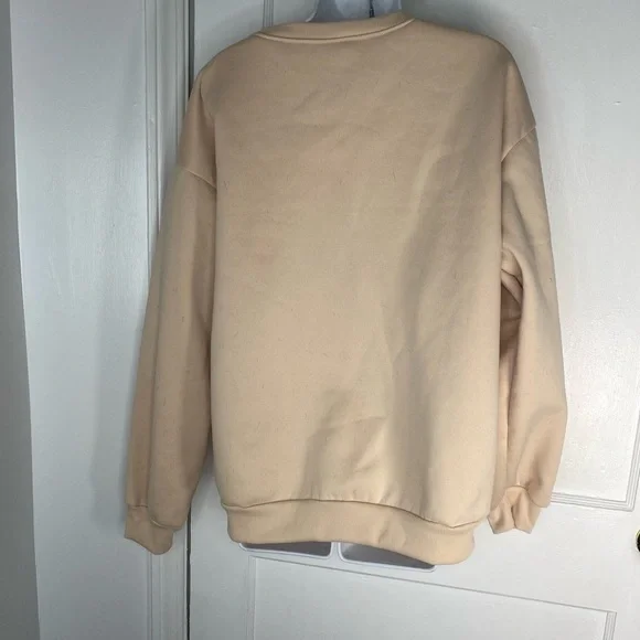 Nashville Music City Graphic Creamy Beige Long Sleeve Sweat Shirt - Picture 3 of 3